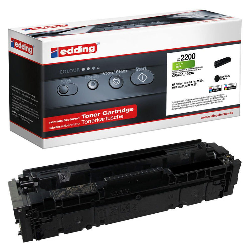 edding Toner EDD-2200 schwarz kompatibel zu HP 203A (CF540A)