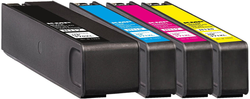 KMP Druckerpatronen H117V schwarz, cyan, magenta, gelb kompatibel zu HP 970XL + 971XL (CN625AE/CN626AE/CN627AE/CN628AE),