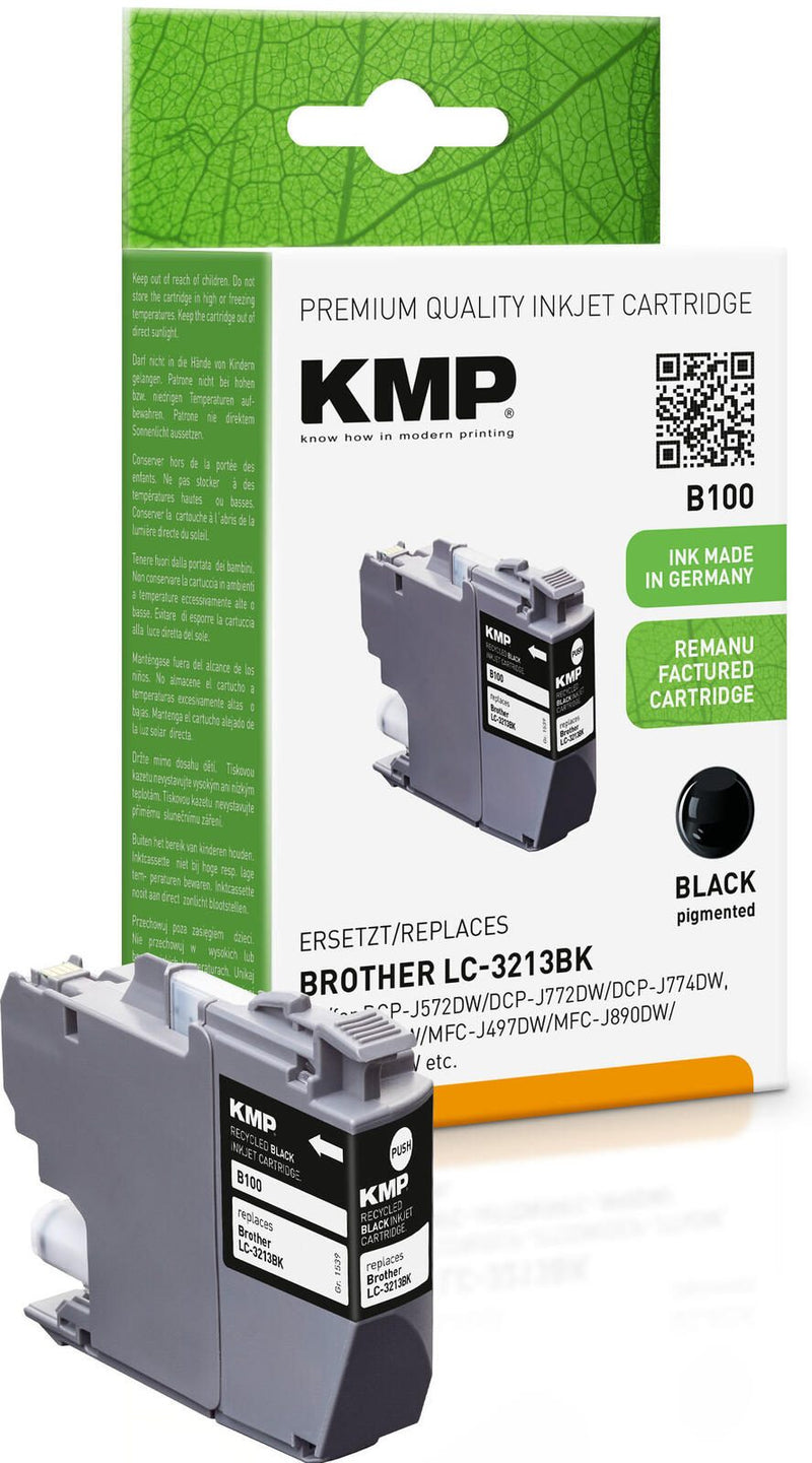 KMP Druckerpatrone B100 schwarz kompatibel zu brother LC-3213BK