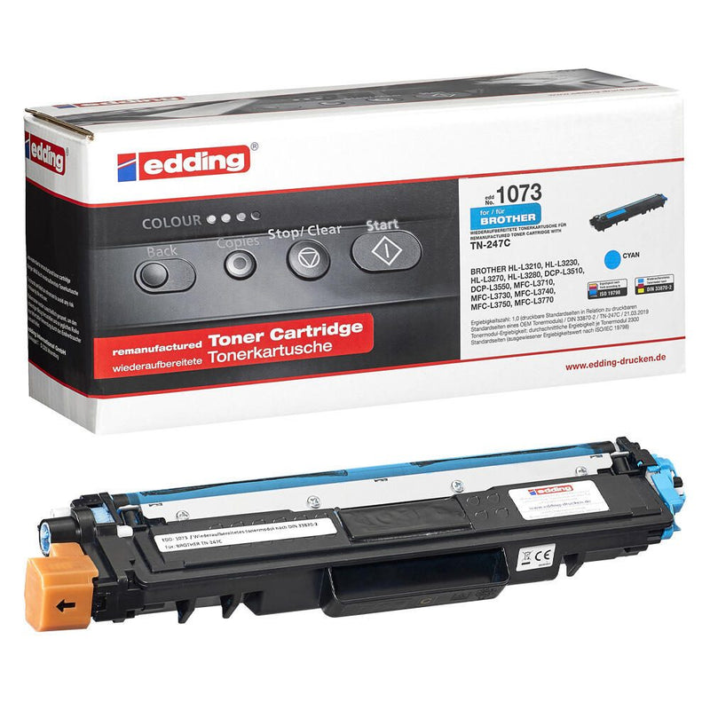 edding Toner EDD-1073 cyan kompatibel zu brother TN-247C