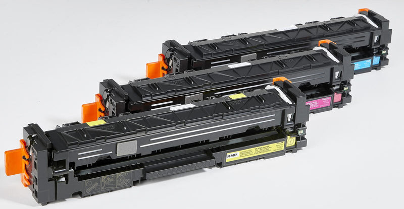 KMP Toner H-T246CMY cyan, magenta, gelb kompatibel zu HP 203A; Canon 054(CF541A, CF542A, CF543A; 3023C002, 3022C002, 302