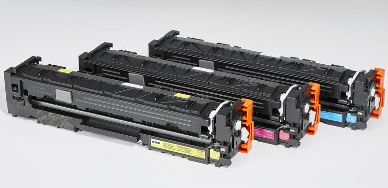 KMP Toner H-T246CMY cyan, magenta, gelb kompatibel zu HP 203A; Canon 054(CF541A, CF542A, CF543A; 3023C002, 3022C002, 302