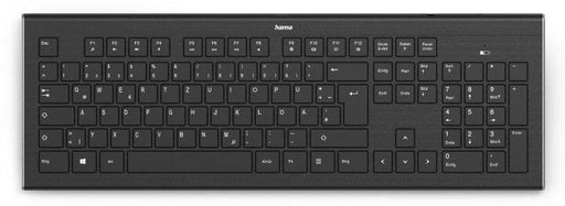 Hama Tastatur kabellos Cortino schwarz