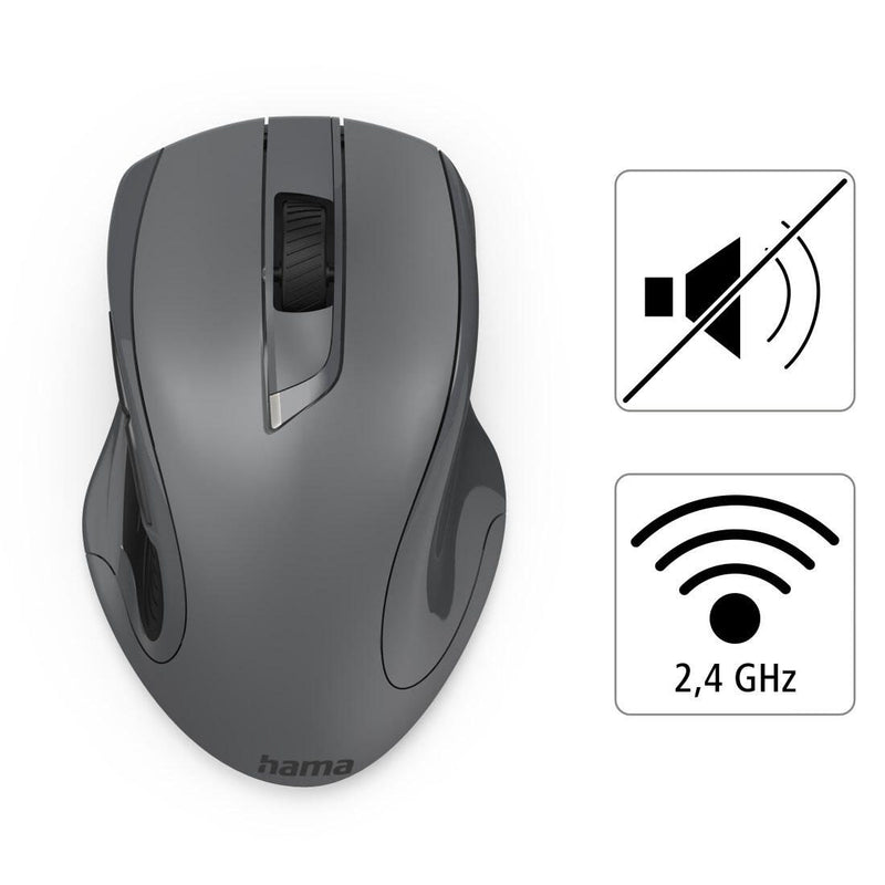 Hama MW-800 V2 Maus kabellos grau