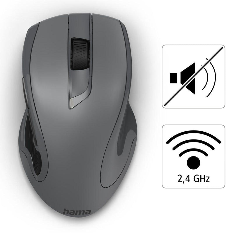 Hama MW-900 V2 Maus kabellos grau