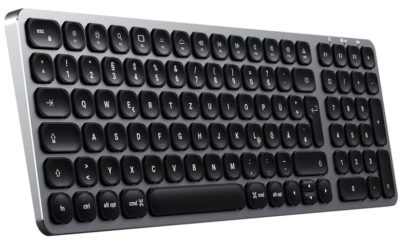 SATECHI Tastatur kabellos Compact Backlit Bluetooth grau, silber