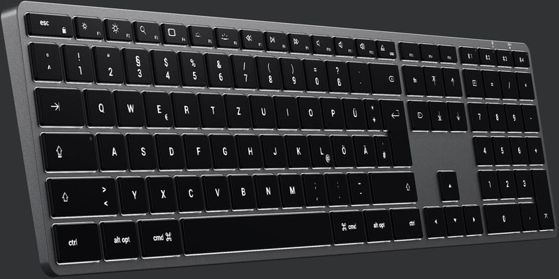 SATECHI Tastatur kabellos Slim X3 grau, silber