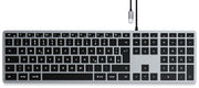 SATECHI Tastatur kabelgebunden Slim W3 grau, silber