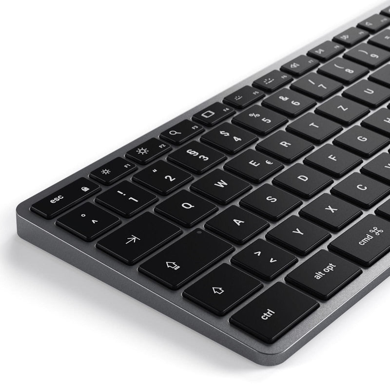 SATECHI Tastatur kabelgebunden Slim W3 grau, silber