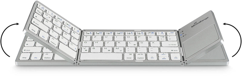 MediaRange Tastatur kabellos MROS133 silber