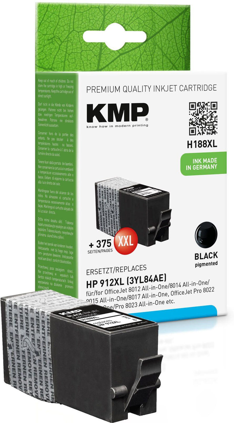 KMP Druckerpatrone H188XL schwarz kompatibel zu HP 912XL (3YL84AE)