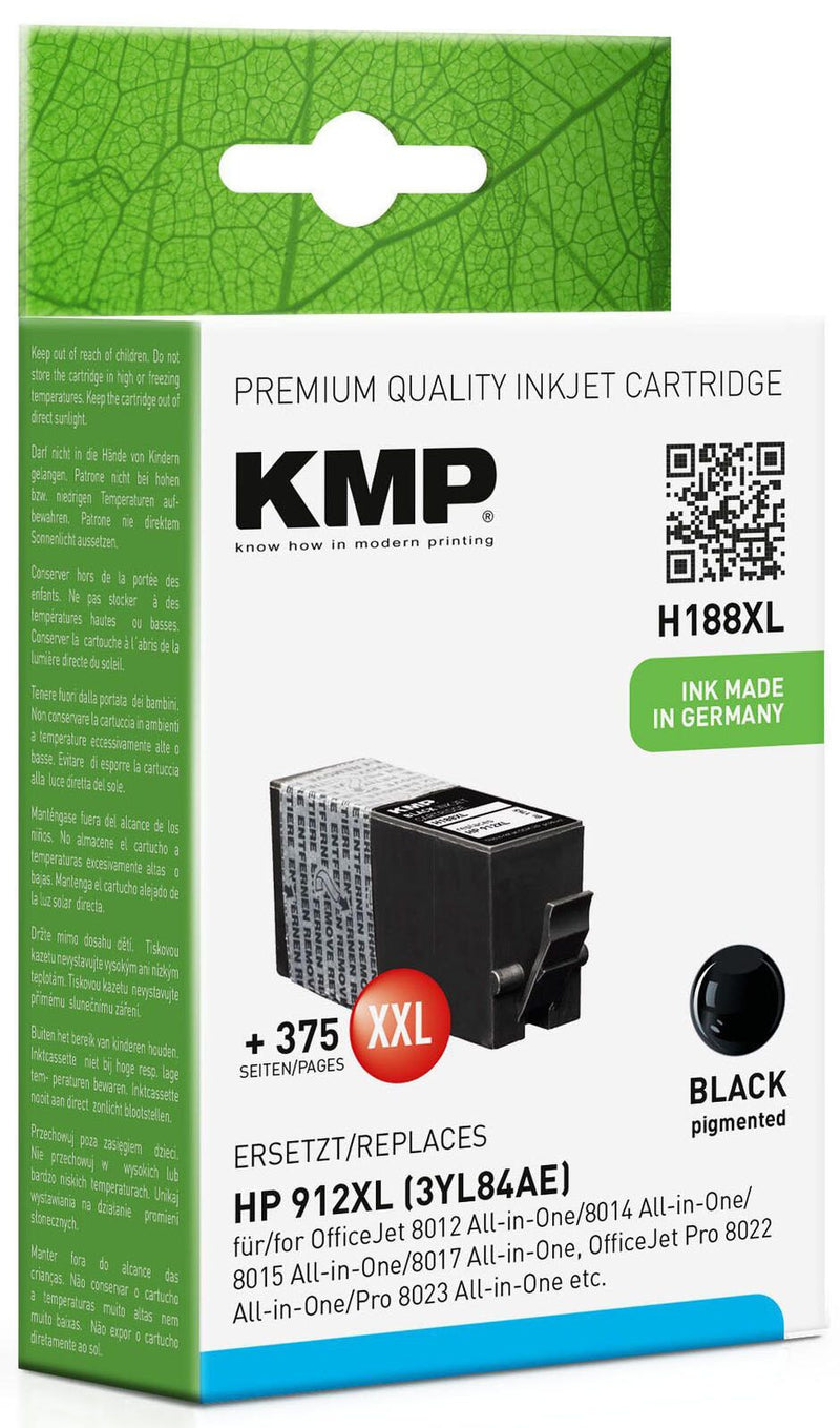 KMP Druckerpatrone H188XL schwarz kompatibel zu HP 912XL (3YL84AE)