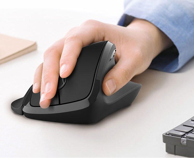 ergoleben EL0008 Maus ergonomisch kabellos schwarz