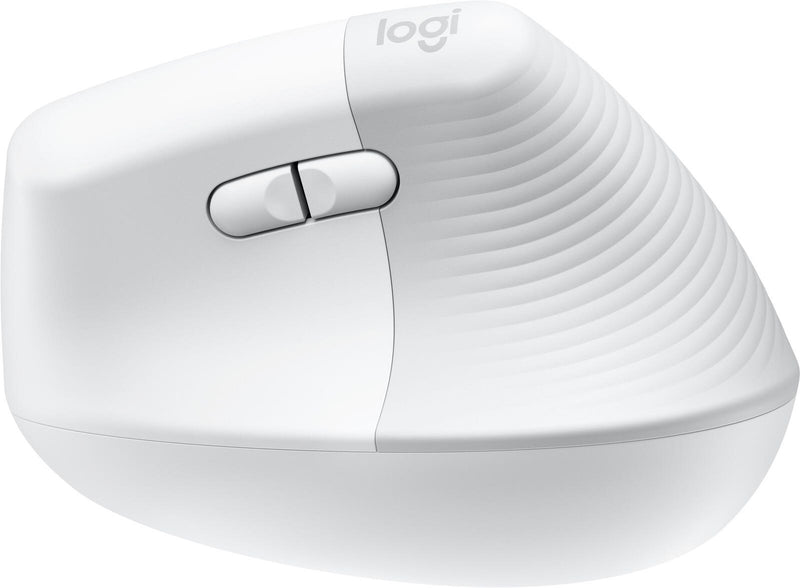 Logitech Lift for Mac Maus ergonomisch kabellos weiß