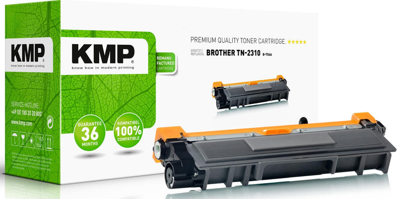 KMP Toner B-T56A schwarz kompatibel zu brother TN2310