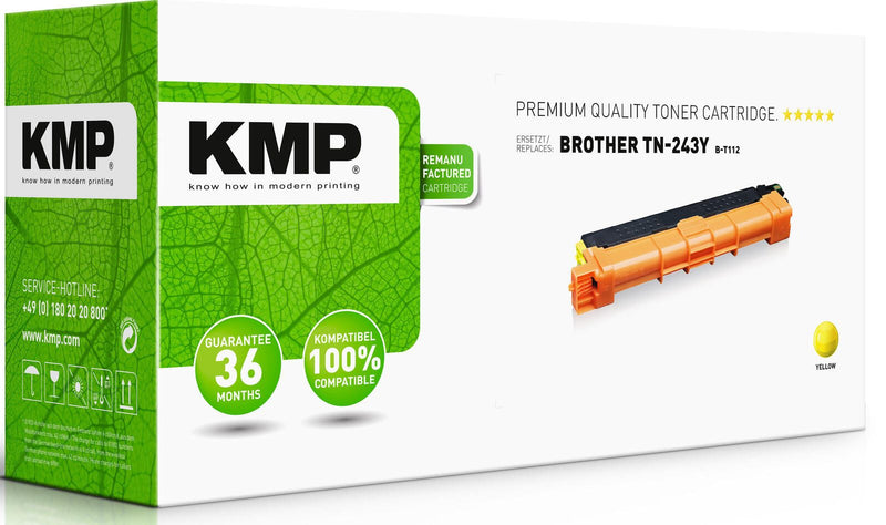 KMP Toner B-T112 gelb kompatibel zu brother TN243Y