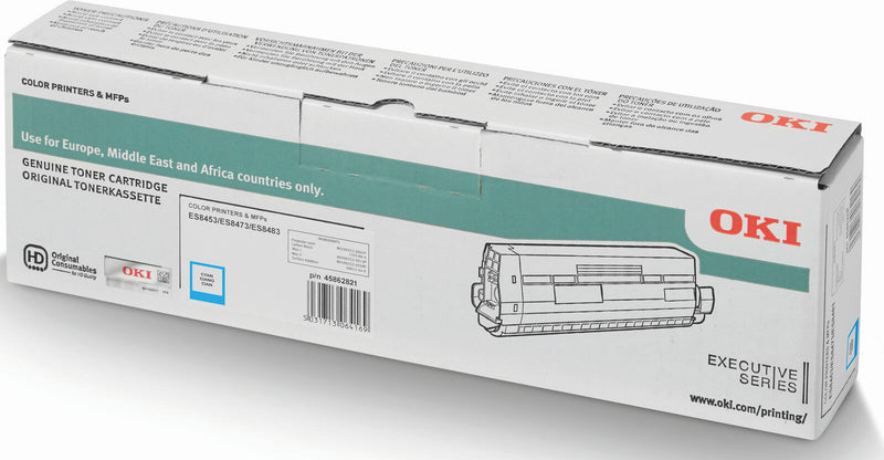 OKI Original Toner 45862821 cyan