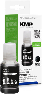 KMP Tintenflasche schwarz kompatibel zu EPSON 105 (T00Q1)