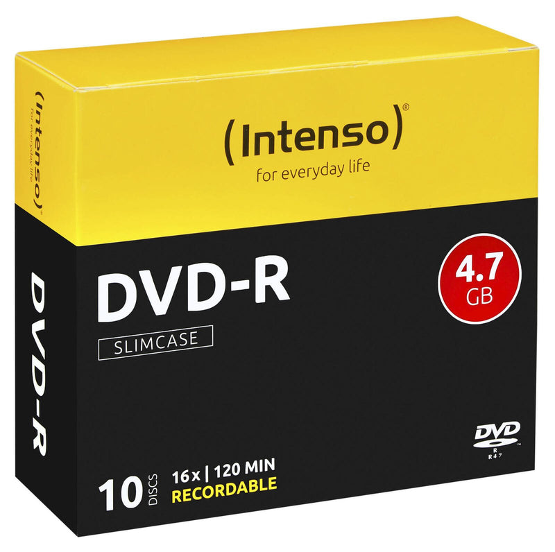 Intenso DVD-R 4,7GB 16x 10erSC Slim Case