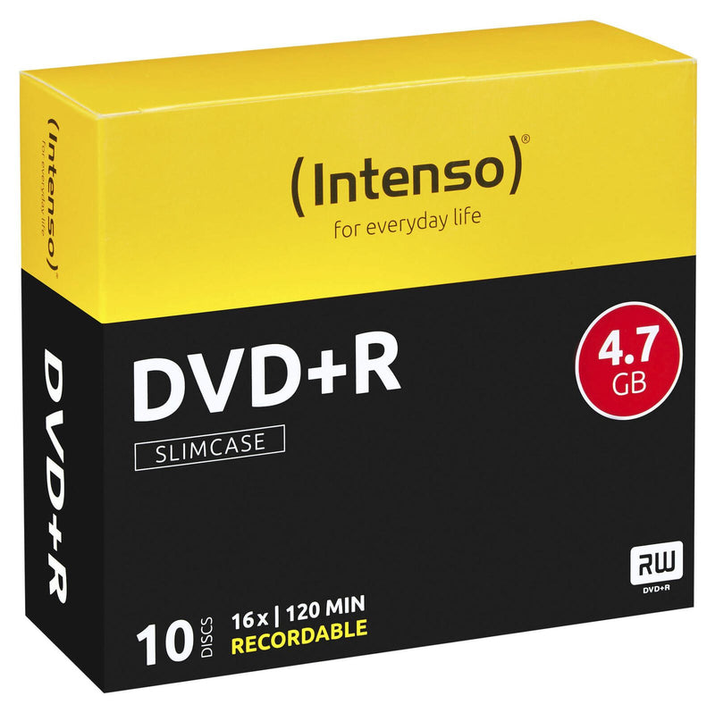 Intenso DVD+R 4,7GB 16x 10erSC Slim Case