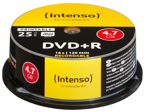 Intenso DVD+R 4,7GB bedr. 25er Spindel