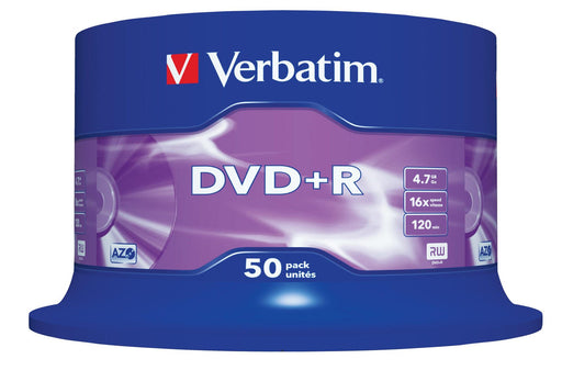 Verbatim DVD+R 4,7GB 16x 50er Spindel