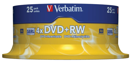 Verbatim DVD+RW 4,7GB 25er Sp. Spindel