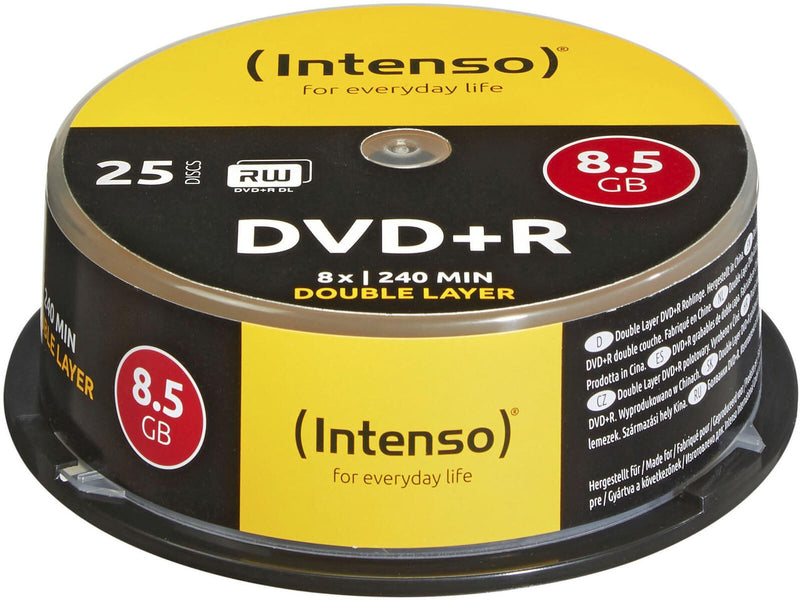 Intenso DVD+R DL 8,5GB 25 Spin Spindel