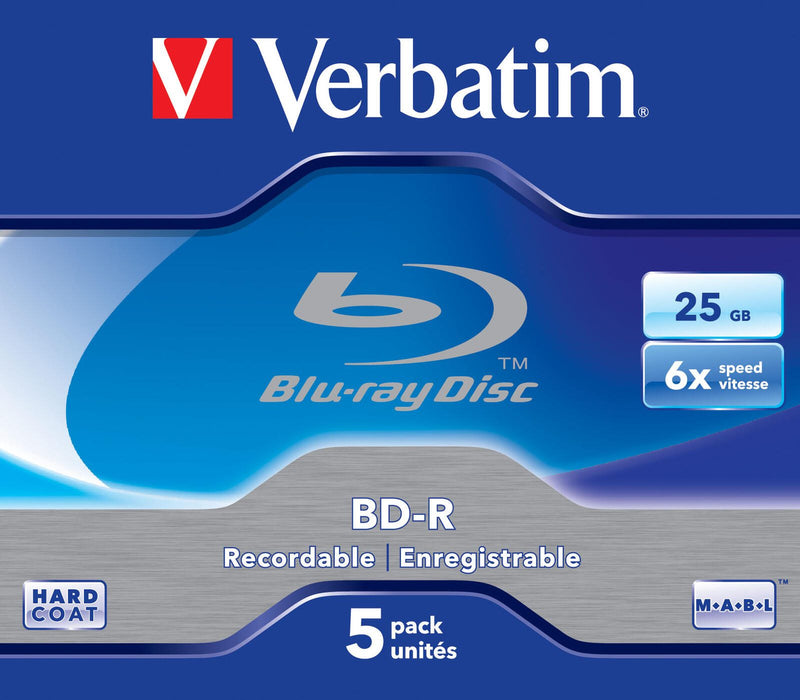 Verbatim Blu-ray BD-R 25GB 5er Jewel Case