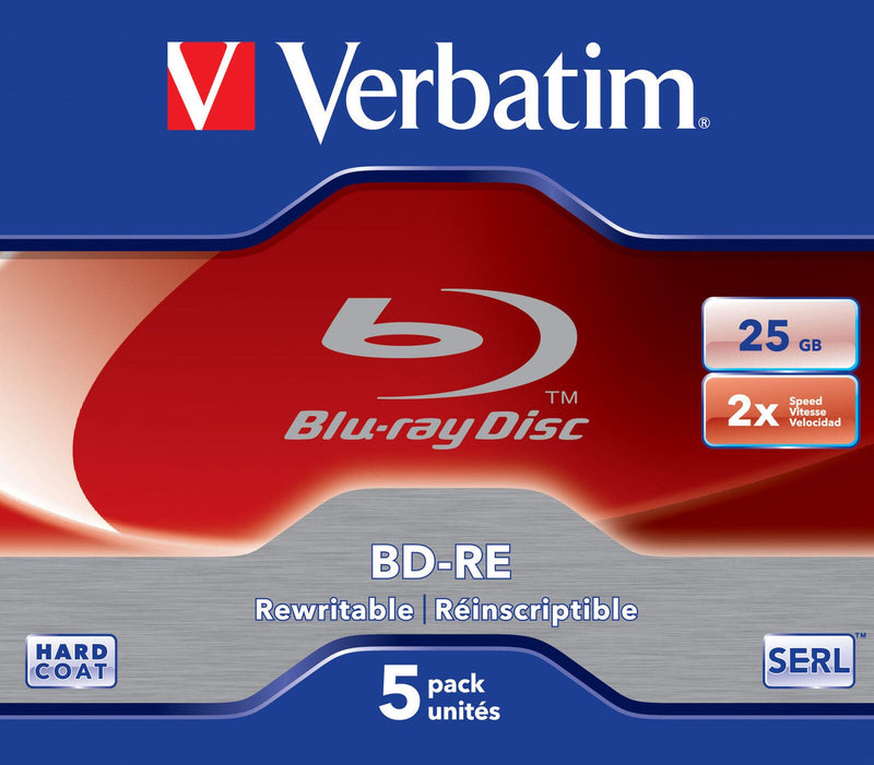 Verbatim Blu-ray BD-RE 25GB 5 Jewel Case
