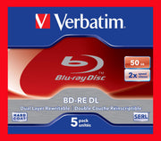Verbatim Blu-ray BD-RE DL 50GB Jewel Case