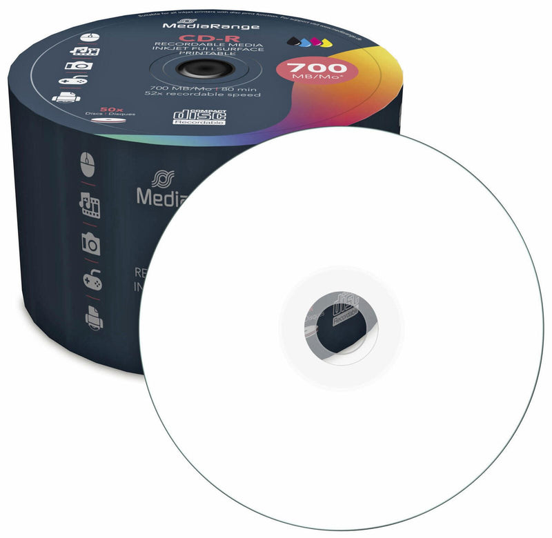 MediaRange CD-R Print 50er Sp Spindel