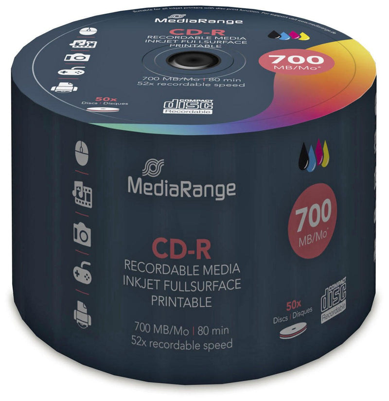 MediaRange CD-R Print 50er Sp Spindel