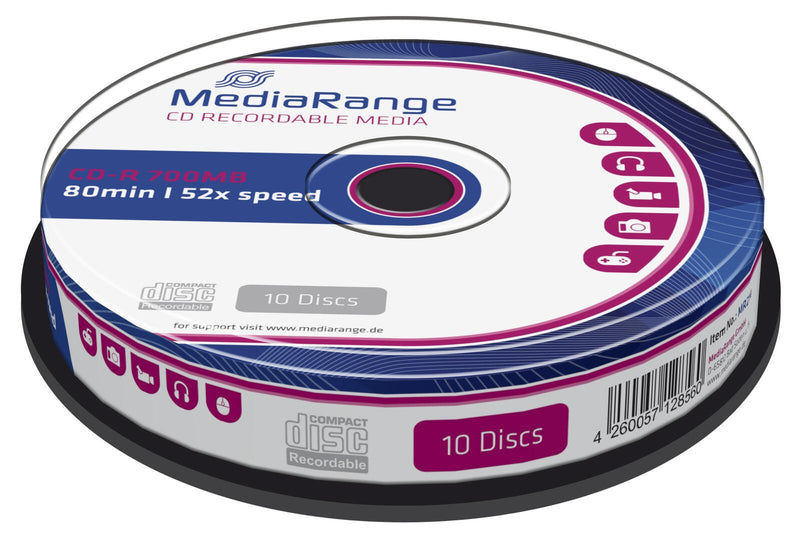 MediaRange CD-R 10er Spindel Spindel