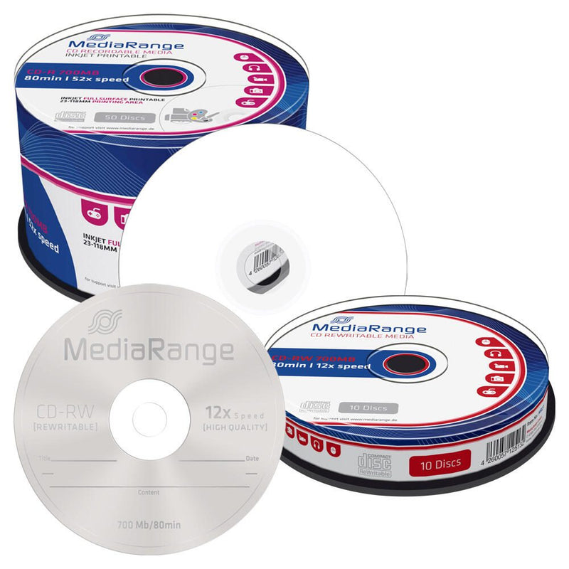 MediaRange CD-RW 10er Spindel Spindel