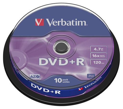 Verbatim DVD+R 4,7GB 16x 10er Spindel