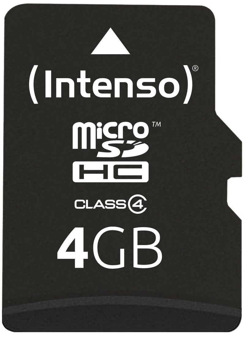 Intenso Speicherkarte microSDHC Card 4GB Cl4