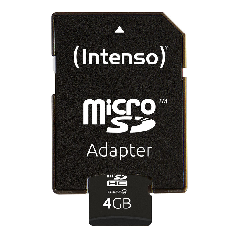 Intenso Speicherkarte microSDHC Card 4GB Cl4