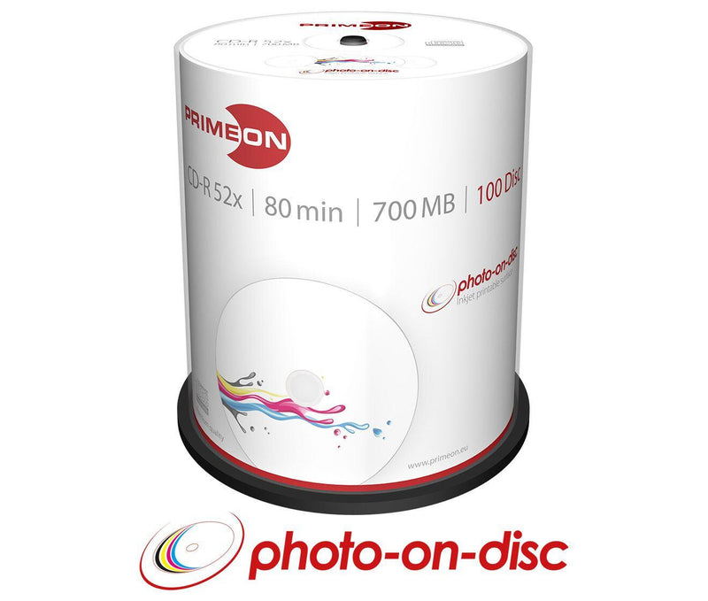 PRIMEON CD-R bedruckbar 100er Spindel