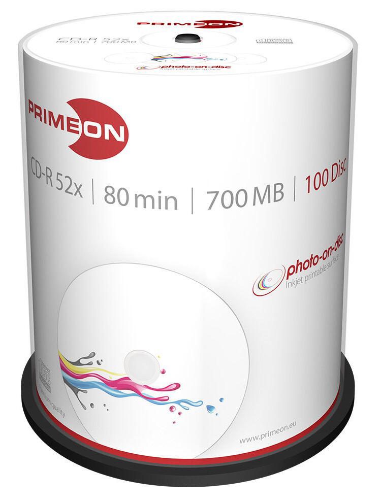 PRIMEON CD-R bedruckbar 100er Spindel