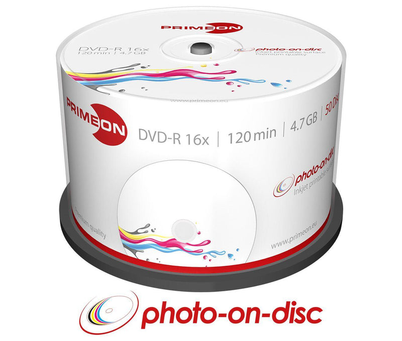 PRIMEON DVD-R bedruckbar 50er Spindel