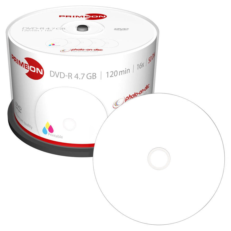 PRIMEON DVD-R bedruckbar 50er Spindel