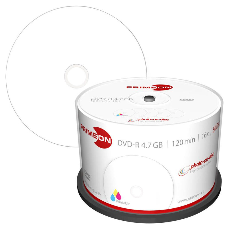 PRIMEON DVD-R bedruckbar 50er Spindel