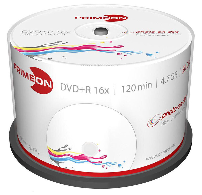 PRIMEON DVD+R bedruckbar 50er Spindel