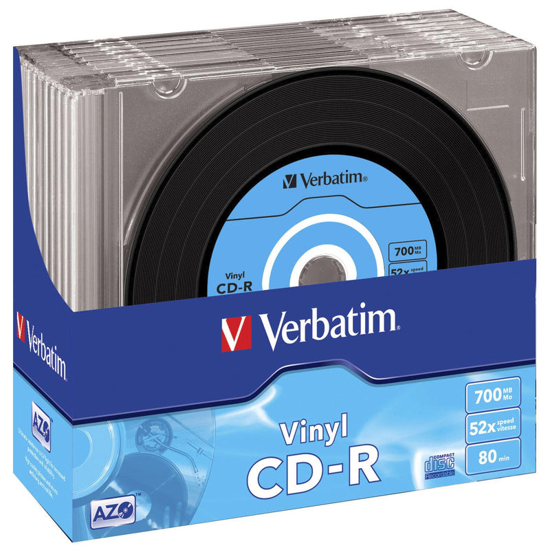 Verbatim CD-R 700MB 10er Vinyl Slim Case