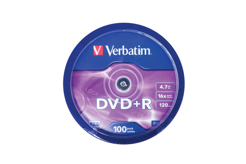 Verbatim DVD+R 4,7 GB 100er Spindel