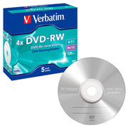 Verbatim DVD-RW 4,7GB 5er JC Jewel Case