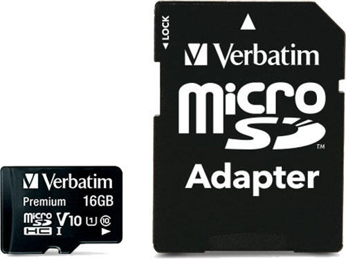 Verbatim Speicherkarte micro SDHC Card 16GB
