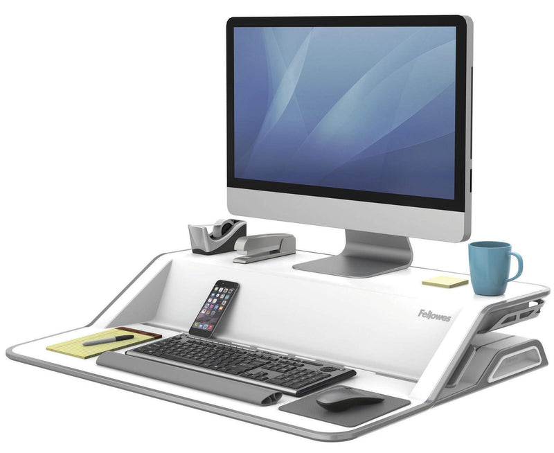 Fellowes Monitorständer Lotus Sitz-Steh Workstation weiß