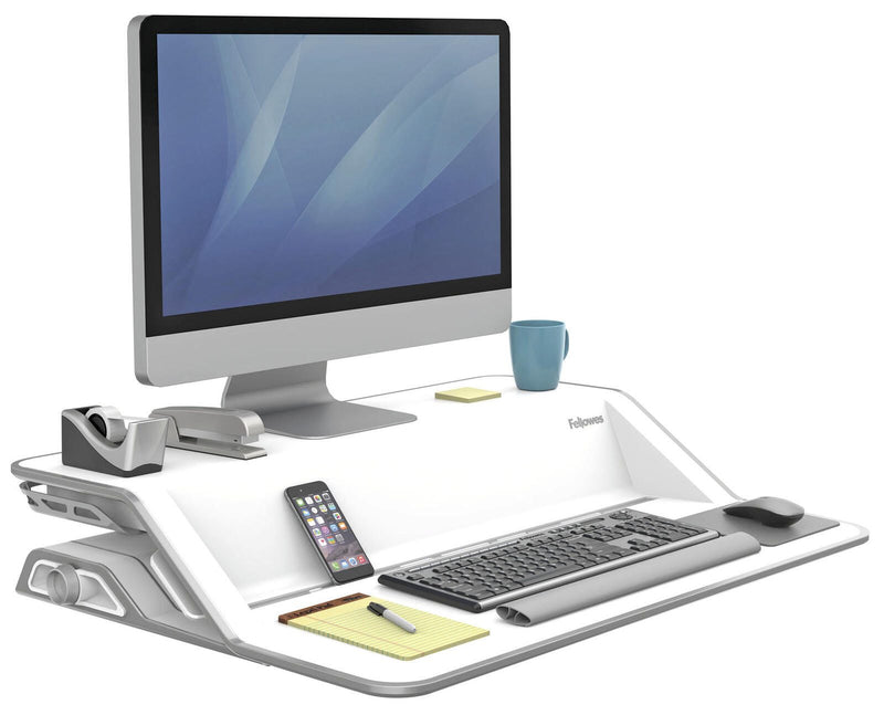 Fellowes Monitorständer Lotus Sitz-Steh Workstation weiß